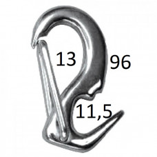 Карабин-крюк пружинный 80мм Карабин-крюк пружинный 80мм