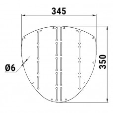 Накладка форштевня 345х350 Накладка форштевня 345х350