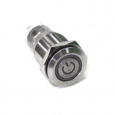 Переключатель кнопочный с фиксацией вкл/выкл красная подсветка 12-24В NEKEKE Переключатель кнопочный с фиксацией вкл/выкл красная подсветка 12-24В NEKEKE