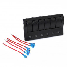 Панель переключателей 6 клавиш с автоматическими выключателями NEKEKE, серия S Панель переключателей 6 клавиш с автоматическими выключателями NEKEKE, серия S