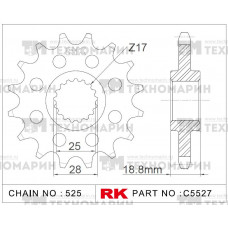 Звезда для мотоцикла ведущая C5527-19-2Q Звезда для мотоцикла ведущая C5527-19-2Q