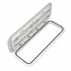 Крышка рундука SEAFLO 243x607мм, белый пластик Крышка рундука SEAFLO 243x607мм, белый пластик