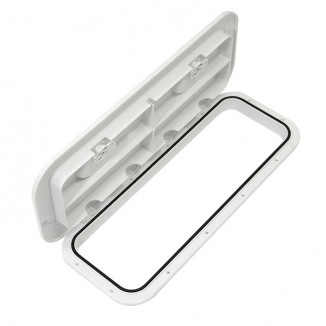 Крышка рундука SEAFLO 243x607мм, белый пластик