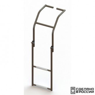 Трап складной для надувных лодок, 2 серых ступени (ширина 325 мм.)