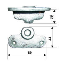 Подуключина наклонная 89х44 мм Подуключина наклонная 89х44 мм