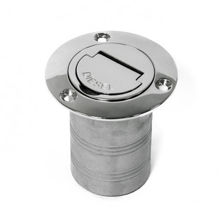 Горловина заливная SUNFINE 50мм прямая (Diesel), нержавеющая сталь