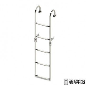 Трап складной с горизонтальным креплением, 5 белых ступени (ширина 270 мм.) Трап складной с горизонтальным креплением, 5 белых ступени (ширина 270 мм.)