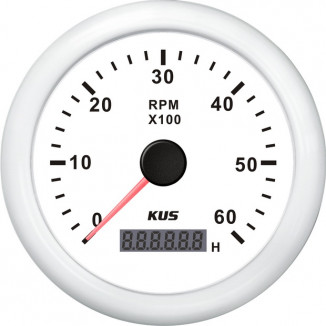 Тахометр 6000 об/мин со счетчиком моточасов (WW), SR:1-10
