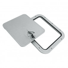 Крышка рундука 306х356 светло-серая пластмасса Крышка рундука 306х356 светло-серая пластмасса