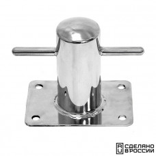 Кнехт одинарный 60 мм с основанием Кнехт одинарный 60 мм с основанием