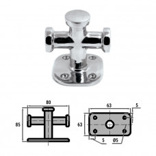 Кнехт одинарный  60х60мм AISI316 Кнехт одинарный  60х60мм AISI316