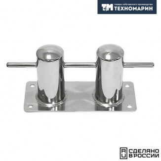 Кнехт двойной 60 мм с основанием