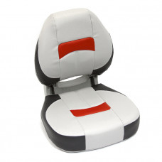 Сиденье мягкое складное Pro Angler Ergonomic Boat Seat, серо-красное Сиденье мягкое складное Pro Angler Ergonomic Boat Seat, серо-красное
