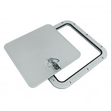 Крышка рундука 380х380 светло-серая пластмасса Крышка рундука 380х380 светло-серая пластмасса