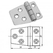 Петля неразъемная 59х40х2 мм Петля неразъемная 59х40х2 мм