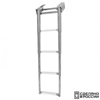 Трап телескопический выдвижной, 4 белых ступени (ширина 290 мм.) Трап телескопический выдвижной, 4 белых ступени (ширина 290 мм.)