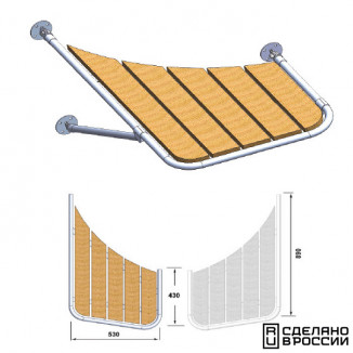 Платформа кормовая левый борт 430х530х890 Платформа кормовая левый борт 430х530х890