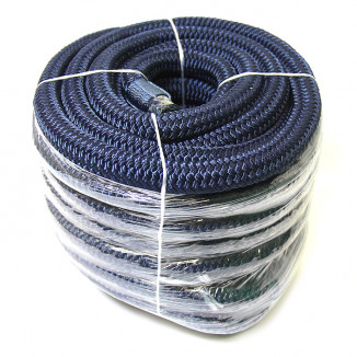 Плетеный швартовый трос c огоном 20мм*15м тёмно-синий