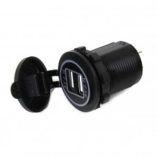 Панель с двойным USB разъемом (5В\4.2А (2.1А+2.1А) и красной подсветкой NEKEKE Панель с двойным USB разъемом (5В\4.2А (2.1А+2.1А) и красной подсветкой NEKEKE