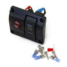 Панель управления для осушительного насоса с сигнализацией (ручной-выкл-авто) 12/24В, пластик Панель управления для осушительного насоса с сигнализацией (ручной-выкл-авто) 12/24В, пластик