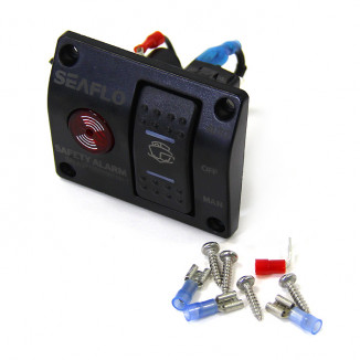 Панель управления для осушительного насоса с сигнализацией (ручной-выкл-авто) 12/24В, пластик