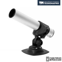 Держатель спиннинга сквозной на баллон наклонный, алюминий