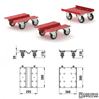 Комплект подставок под снегоход (350 кг)
