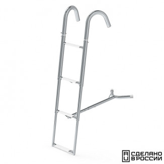 Трап телескопический носовой, 4 белых ступени (ширина 260 мм.)