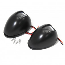 Огни бортовые светодиодные 80х56х42 мм, черный корпус Огни бортовые светодиодные 80х56х42 мм, черный корпус