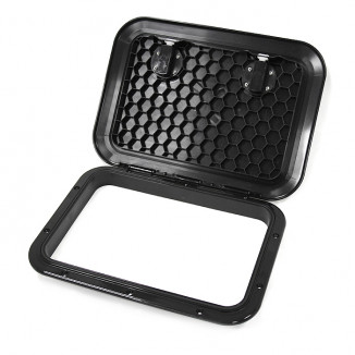 Крышка рундука SEAFLO 315x440 мм с замком, черный пластик