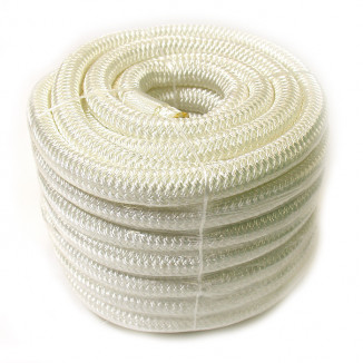 Плетеный швартовый трос c огоном 20мм*15м белый