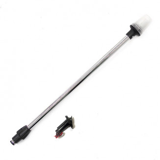 Огонь круговой светодиодный на съемной стойке 604 мм, алюминий, с основанием Огонь круговой светодиодный на съемной стойке 604 мм, алюминий, с основанием