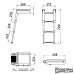 Трап телескопический выдвижной, 3 черных ступени (ширина 272 мм.) AISI 316