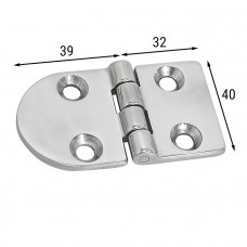Петля неразъемная 71х40х4,5 мм Петля неразъемная 71х40х4,5 мм