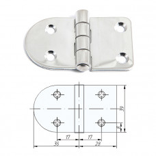 Петля неразъемная 67х39х2 мм Петля неразъемная 67х39х2 мм