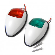 Огни бортовые светодиодные 103х61х65 мм, белый корпус Огни бортовые светодиодные 103х61х65 мм, белый корпус