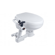 Унитаз судовой керамический с ручной прокачкой (размер стандарт) Унитаз судовой керамический с ручной прокачкой (размер стандарт)