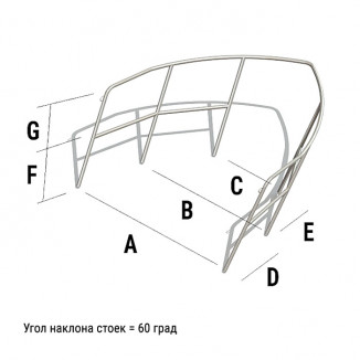 Леер носовой тип 1 (6 стоек) под заказ