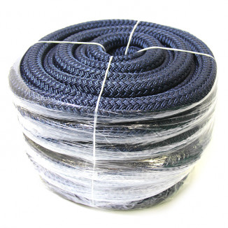 Плетеный швартовый трос c огоном 25мм*20м тёмно-синий