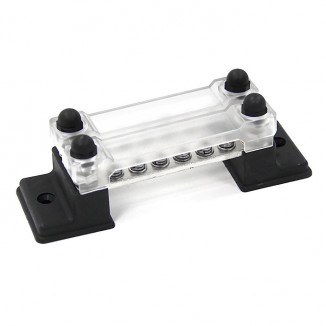 Клемма электромонтажная M4×12 двойная 150А/48В с крышкой NEKEKE