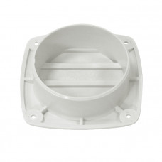 Крышка вентиляции пластмассовая квадратная 127х127мм, белая Крышка вентиляции пластмассовая квадратная 127х127мм, белая