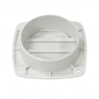 Крышка вентиляции пластмассовая квадратная 127х127мм, белая