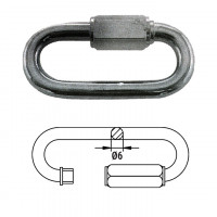 Звено соединительное быстроразъемное 6 мм Звено соединительное быстроразъемное 6 мм