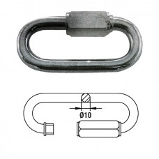 Звено соединительное быстроразъемное 10 мм Звено соединительное быстроразъемное 10 мм