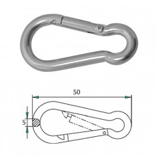 Гак-карабин  5х50мм Гак-карабин  5х50мм