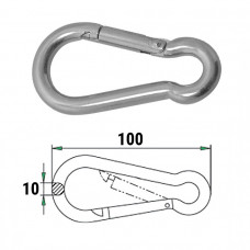 Гак-карабин 10х100мм Гак-карабин 10х100мм