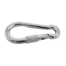 Гак-карабин с винтовым фиксатором 9х90 Гак-карабин с винтовым фиксатором 9х90