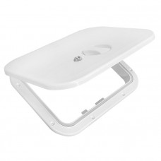 Крышка рундука 280х375 с замком белая пластмасса Крышка рундука 280х375 с замком белая пластмасса