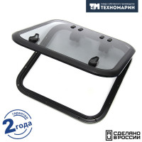 Люк палубный распашной Альбатрос 600x600 (черное исполнение) Люк палубный распашной Альбатрос 600x600 (черное исполнение)