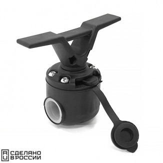 Утка (Кнехт) швартовая с замком быстросъемным и хомутом на леер (уц)